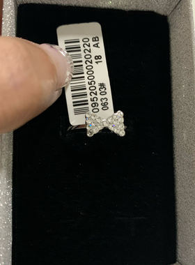 18号白金色钻戒饰品女士韩版指环