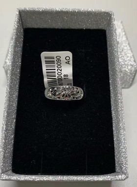 18号白金色光亮闪耀戒指指围57mm女戒个性指环时尚手饰新品装饰品