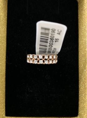 16号玫瑰金色钻戒女士指环新品