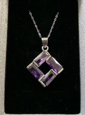 包邮彩色锆石欧美气质女式吊坠