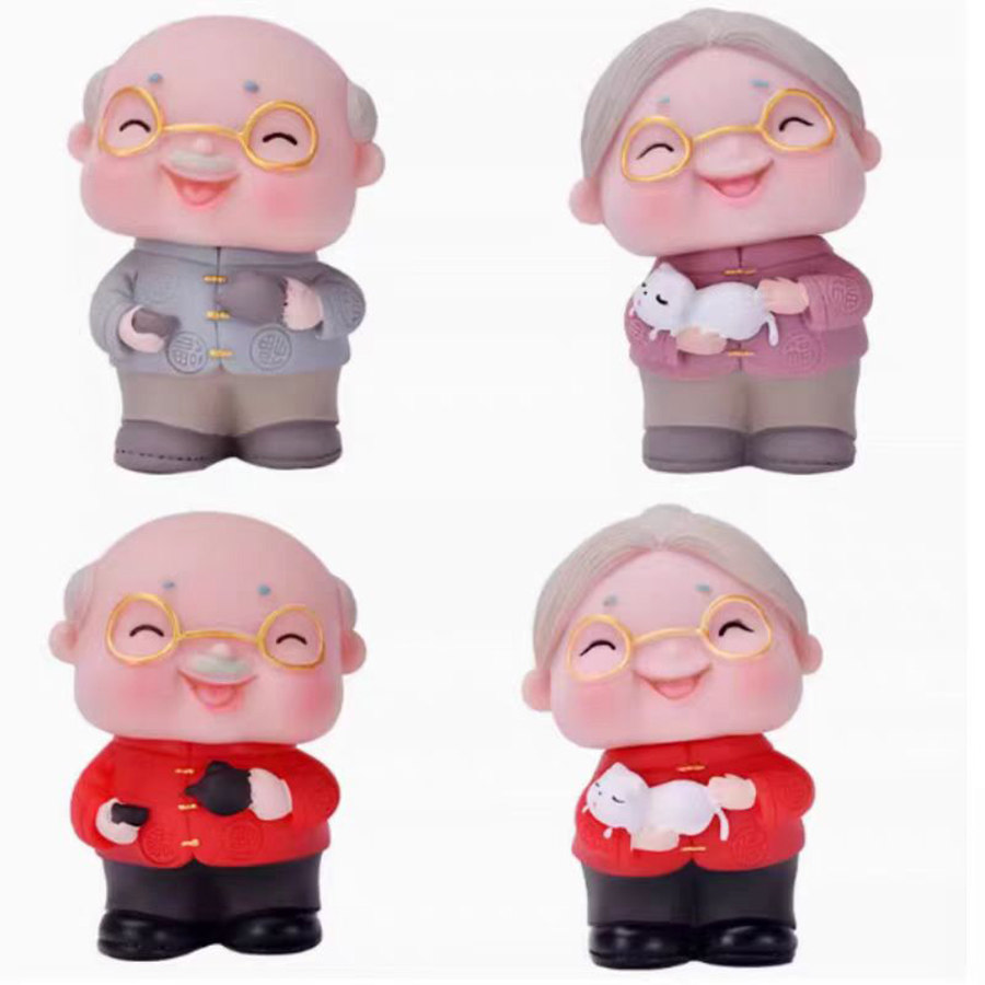 树脂寿桃老爷爷如意老奶奶蛋糕装饰寿公寿婆老人祝寿烘焙摆件插件,淘宝优惠券,粉丝福利购,淘宝优惠卷