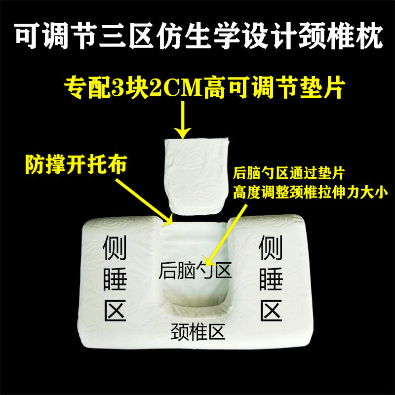 泰国乳胶凹型可调节高度圆柱型枕头护颈椎反弓枕头矫正修复保健枕,淘宝优惠券,粉丝福利购,淘宝优惠卷