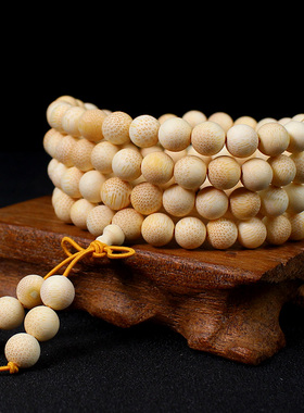 天然金丝竹手串佛珠鱼籽纹
