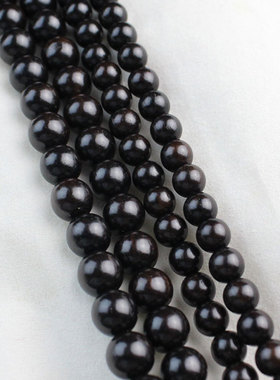 厂家直销天然黑檀手串黑黄檀多圈