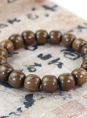 各种木质桶珠手串11*12MM文玩新中式简约木质手链男女款手饰盘串