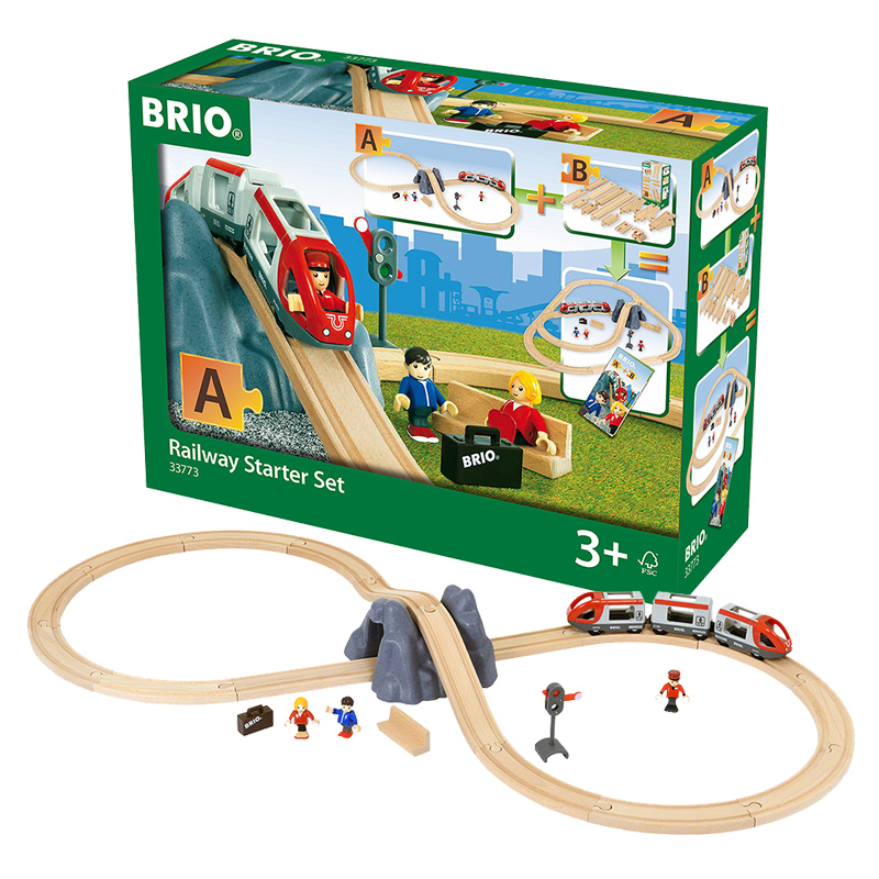 Brio火车BrioWorld系列火车轨道初始套装及扩展包轨道33394 33773 - 图1