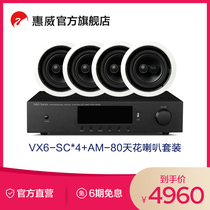 HiVi Whitway VX6-SC suction top sound ceiling sound ceiling embedded ceiling wireless broadcasting system suit sound box