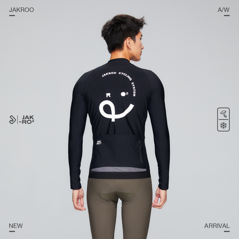 捷酷24秋冬新款ARC2.0男士抓绒长袖保暖耐寒通勤训练自行车骑行服 - 图0