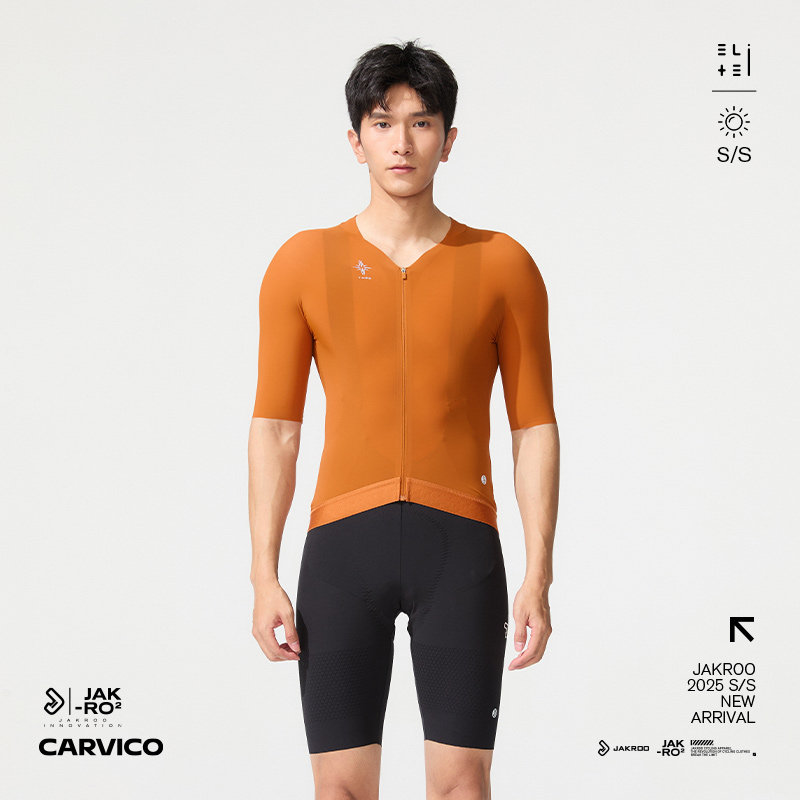 捷酷夏季新款男士短袖专业骑行服