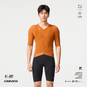 捷酷夏季新款TB一片式 男士短袖专业竞技梭织网眼轻量透气骑行服