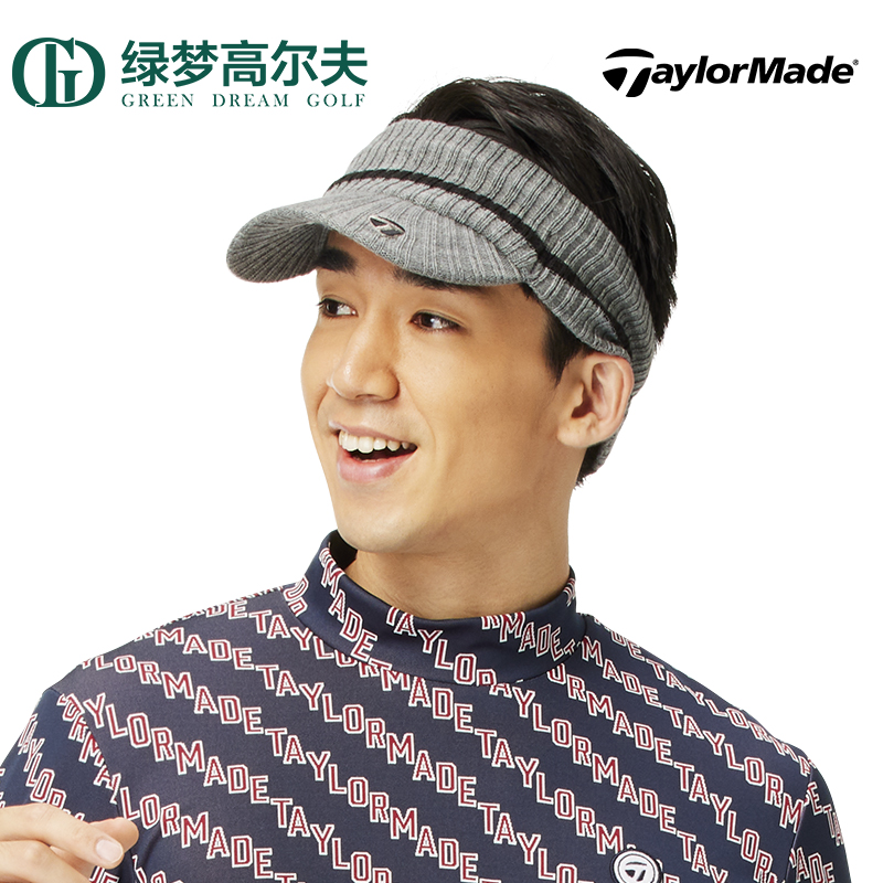 TaylorMade泰勒梅高尔夫球帽女士男士秋冬golf运动针织空顶遮阳帽 - 图0