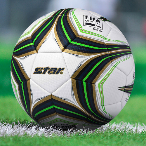 Star世达足球3000超纤2000热粘合5号FIFA认证比赛用手缝SB145FTB - 图0