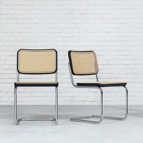 E2全球购正品|德国Thonet S32/S64单人椅 经典轻奢藤编椅休闲餐椅 - 图0