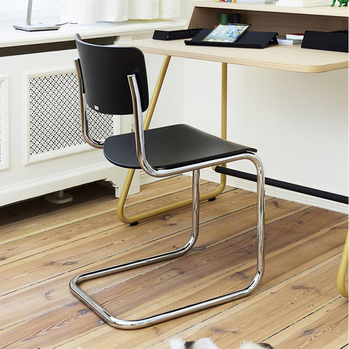 E2全球购正品|德国Thonet S43单人椅 经典轻奢办公椅餐椅休闲椅 - 图2