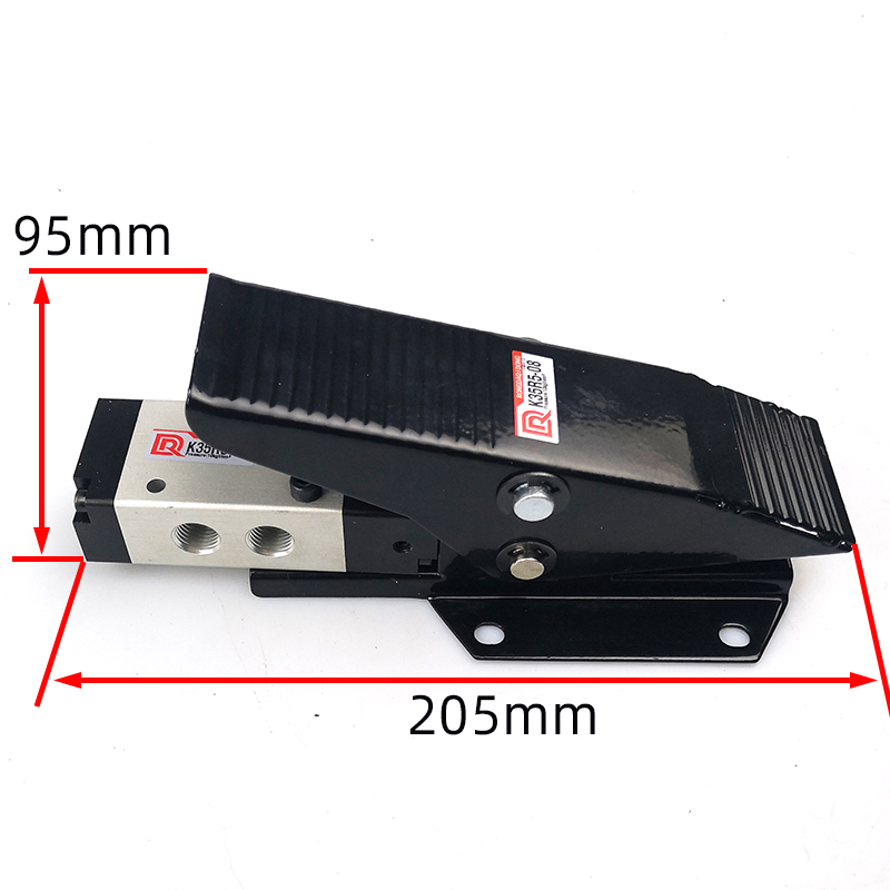 RDPC荣大气动三位五通脚踏阀K35R7L08三档位五孔YJ中泄Y中压P - 图0