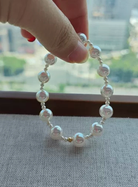 极光人造珍珠手链轻奢百搭女款