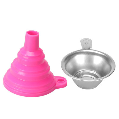 光固化光敏树脂耗材过滤回收工具可伸缩折叠硅胶残渣分液小号漏斗