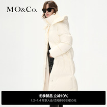 MOCO2023 Winter New Salt Shrinking Cotton Sensation Creatable unattached hat Long down The down jacket MBC4EIN014