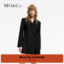 (New Chinese style) MOCO2024 Spring new products China Jiu waist rope No collar shoulder to shoulder waist suit Liandress