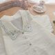 Fresh Zhilan embroidered ເສັ້ນດ້າຍຝ້າຍແບບຈີນ pajamas wearable