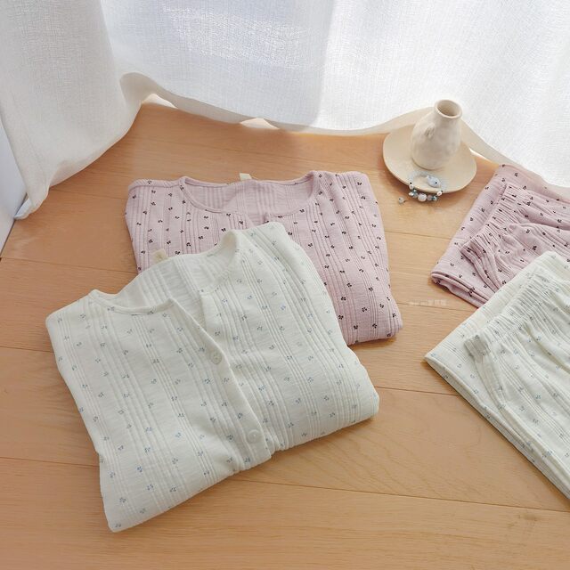 Pure lust sea salt creams knitted pajamas ຝ້າຍທີ່ມີ pads ເຕົ້ານົມ