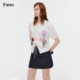 Fan Luo niche ການອອກແບບ cardigan ເຢັນແລະສະດວກສະບາຍ knitted
