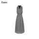 Fan Luo Fano Retro Retro Relaxed Black and White Plaid Dress Women's 2026 Summer Style New Dress A-Line Cut Shoulder-cut
