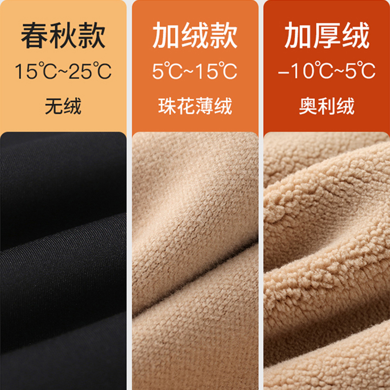 小个子鲨鱼裤女外穿冬季加绒黑色裤子弹力紧身加厚保暖打底瑜伽裤 - 图3