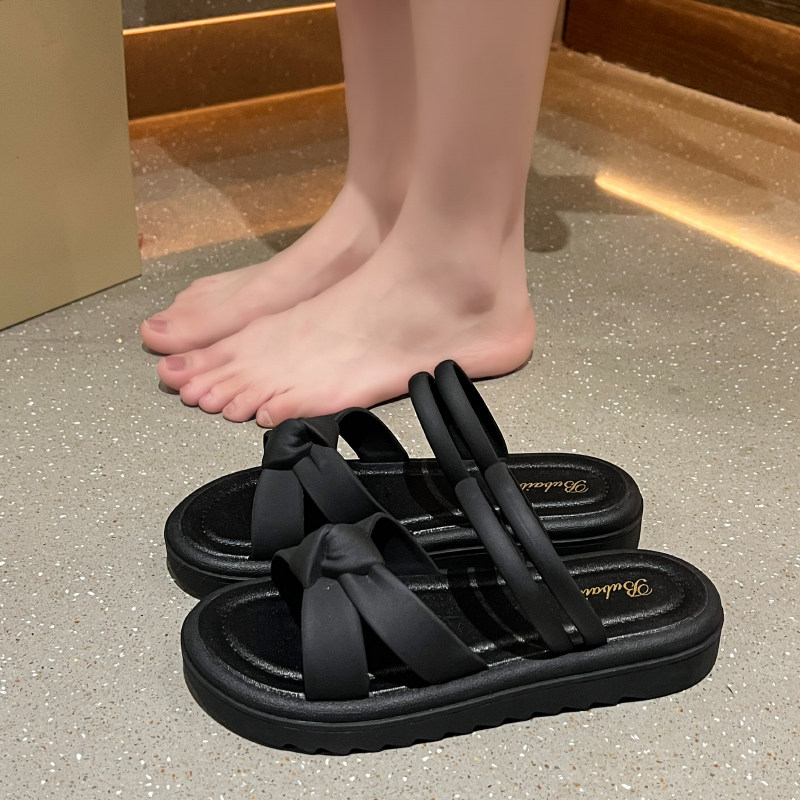 2025年新款8819-2立体结百搭时尚外穿小香风凉拖女鞋夏款