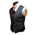 Thường niên Mỹ sọc retro nặng tweed vest len ​​tinh khiết Tweed slim vest nam - Dệt kim Vest Dệt kim Vest