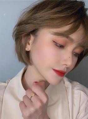 同款戒指黄钻开口轻奢小众设计感女