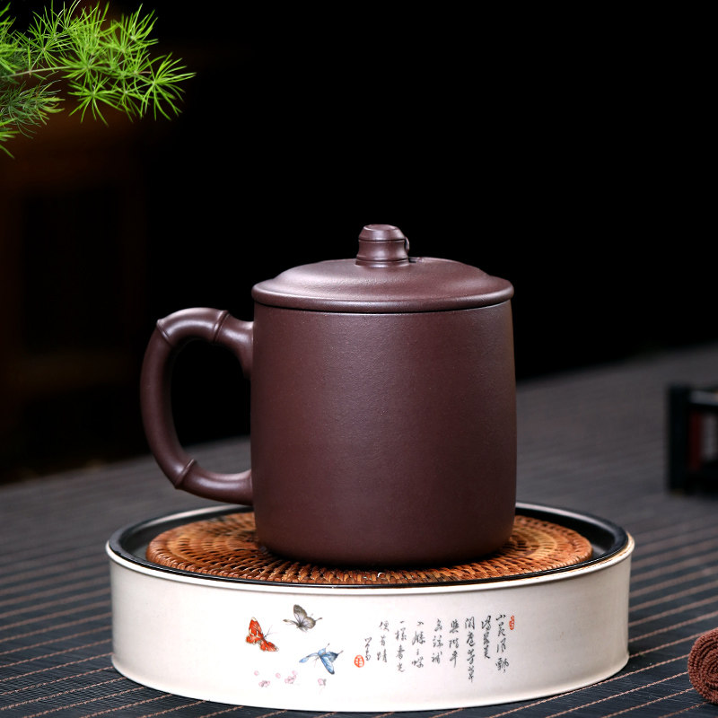Mingyang raw ore purple sand cup fully hand-made decals