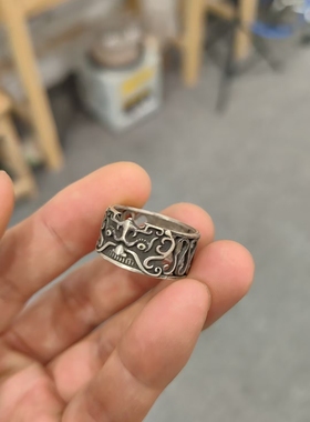 饕餮纹戒指石膏模具