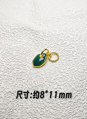 铜镀金小侧挂配件文玩手串108佛珠滴油珐琅小提溜DIY配饰
