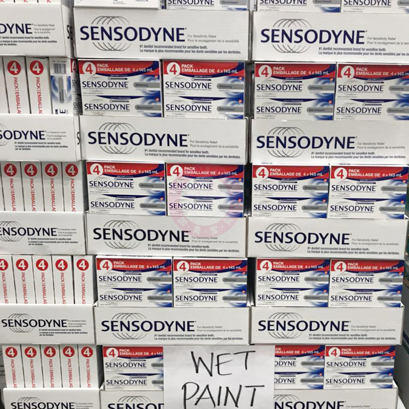 2件减10元加拿大直邮SENSODYNE 舒适达牙膏专业清洁牙齿4x145ml - 图1