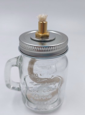 玻璃油灯把子露营酥油煤油火水