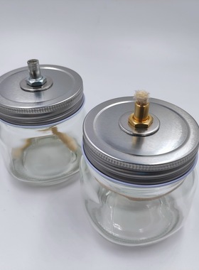 【Oil Lamp】Small Refillable Clear Glass For Restaurant Home