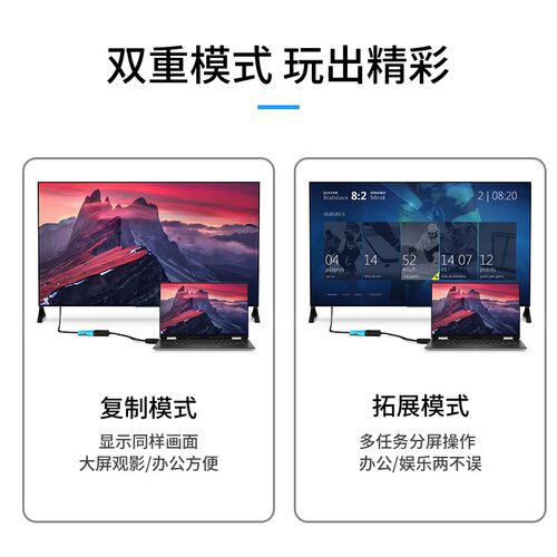 迈拓维矩MT-M02 hdmi转vga转换器 视频转接笔记本电脑投影仪1080p - 图1