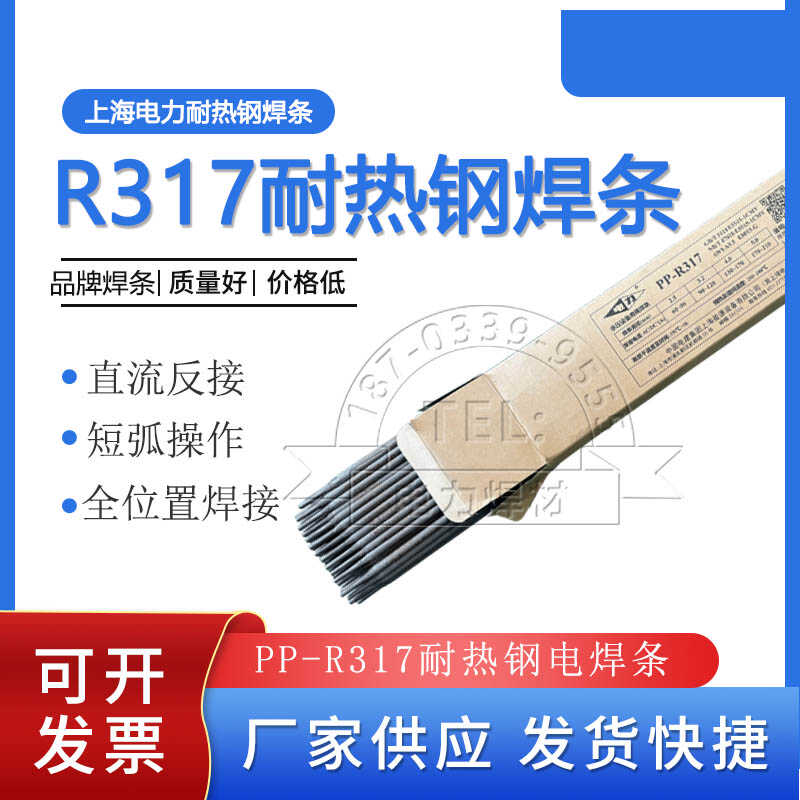 上海电力R317耐热钢电焊条E5515耐热钢电焊条15CrMo 12CrMoV - 图0