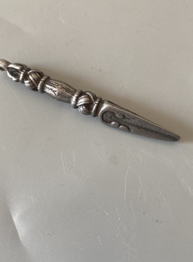 仿古新款藏式天铁金刚杵普巴杵金刚橛吊坠侧挂包挂佛珠念珠配饰