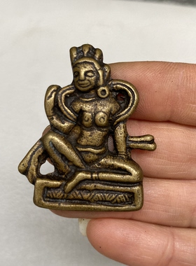 仿古新品藏式黄铜小佛像佛牌挂件吊坠藏式民族风吊坠随身小佛像