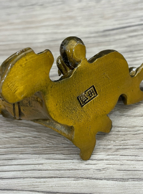 仿古古收藏合金济公摆件茶宠茶道用品铜器收藏家居装饰摆件