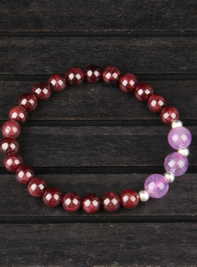 新品石榴石手饰单圈时