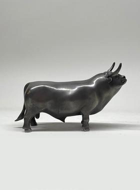 不仁斋薛继业铸铜雕塑摆件辛丑铜牛限量摆件潮玩