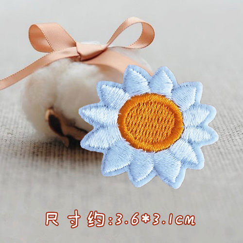 翅膀绣球花衣服装饰贴布贴花刺绣花朵雏菊小白菊花权志龙同款植物 - 图3