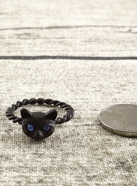 【清货】磨砂黑色冷淡风另类个性戒指指环