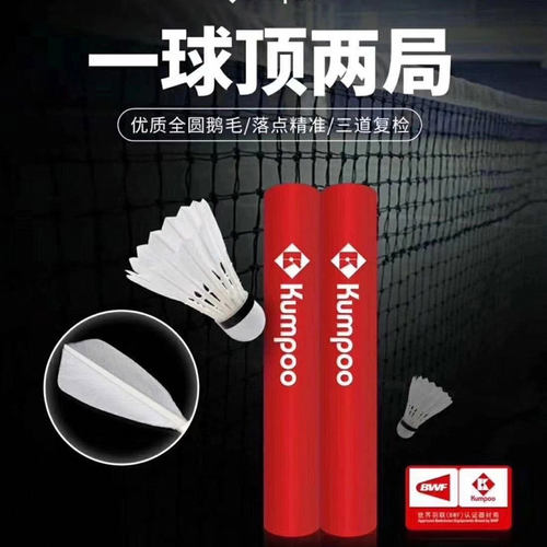 正品薰风4号羽毛球耐打不易烂12只装专业 比赛训练鹅毛红薰4号 - 图2