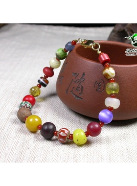 古法老琉璃多宝手链不还价