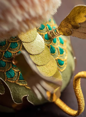 [代做成品]王的手创 端午节玉麒麟手工刺绣香囊自绣立体玩偶挂件