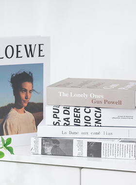 仿真书样板间杂志摆件ins风